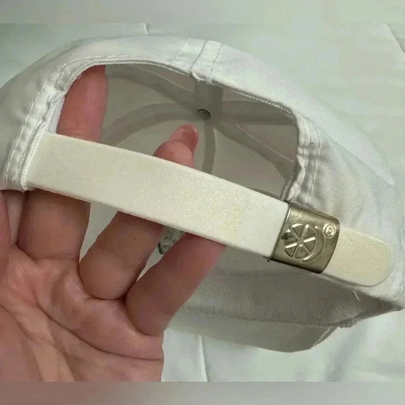 Vintage ICI White Rope Hat Cap Snap Back Trucker Hat Sportcap - Picture 6 of 12